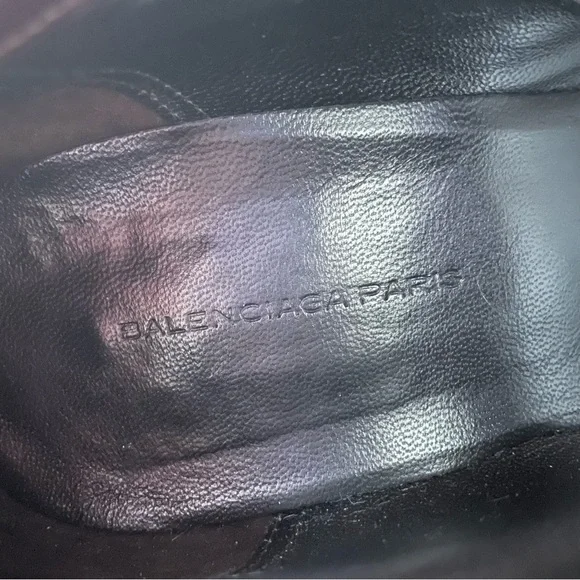 Balenciaga Brown Python Snake Leather Pointed Toe Heeled Ankle Bootie Size 39 - Picture 8 of 11